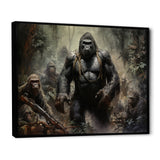 Gorilla Soldier Jungle Journey - Gorilla Bedroom Wall Art