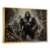 Gorilla Soldier Jungle Journey - Gorilla Bedroom Wall Art