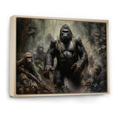 Gorilla Soldier Jungle Journey - Gorilla Bedroom Wall Art