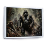 Gorilla Soldier Jungle Journey - Gorilla Bedroom Wall Art