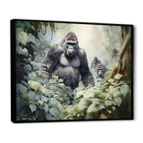 Gorilla Jungle Journey - Gorilla Canvas Wall Art