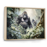 Gorilla Jungle Journey - Gorilla Canvas Wall Art