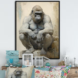 Thoughtful Gorilla - Gorilla Wall Art Prints