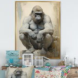 Thoughtful Gorilla - Gorilla Wall Art Prints