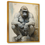 Thoughtful Gorilla - Gorilla Wall Art Prints