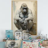 Thoughtful Gorilla - Gorilla Wall Art Prints