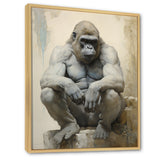 Thoughtful Gorilla - Gorilla Wall Art Prints