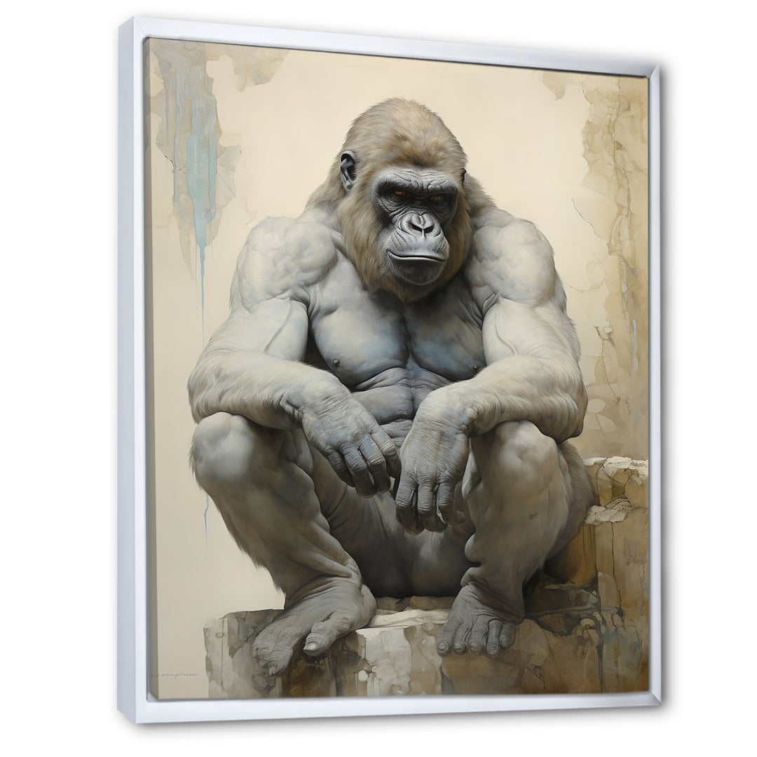 Thoughtful Gorilla - Gorilla Wall Art Prints