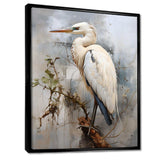 Majestic Blue Heron Horizon - Animals Canvas Wall Art