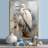 Majestic Blue Heron Horizon - Animals Canvas Wall Art