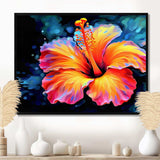 Vibrant Hibiscus In The Tropical Allure - Floral Canvas Wall Art