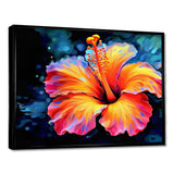 Vibrant Hibiscus In The Tropical Allure - Floral Canvas Wall Art