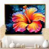 Vibrant Hibiscus In The Tropical Allure - Floral Canvas Wall Art