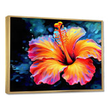 Vibrant Hibiscus In The Tropical Allure - Floral Canvas Wall Art