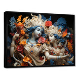 Hinduism Krishna Khaki Gods I - Spiritual Canvas Wall Art