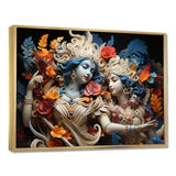 Hinduism Krishna Khaki Gods I - Spiritual Canvas Wall Art