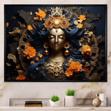 Hinduism Kubera Treasure Topaz God I - Spiritual Canvas Wall Art