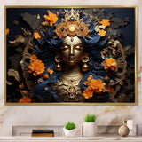 Hinduism Kubera Treasure Topaz God I - Spiritual Canvas Wall Art