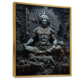 Hinduism Shivas Somber Slate - Spiritual Canvas Wall Art