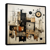 Brown And Black Divine Simplicity - Abstract Canvas Wall Art