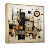 Brown And Black Divine Simplicity - Abstract Canvas Wall Art