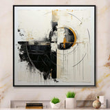 Beige And Black Divine Simplicity II - Abstract Canvas Wall Art