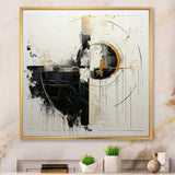 Beige And Black Divine Simplicity II - Abstract Canvas Wall Art