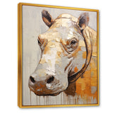 Hippopotamus Portrait - Hippopotamus Home Decor Art