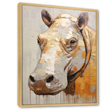 Hippopotamus Portrait - Hippopotamus Home Decor Art