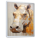 Hippopotamus Portrait - Hippopotamus Home Decor Art