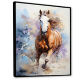 Galloping Horse In Action - Horse Large Canvas Wall Art