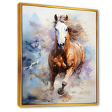 Galloping Horse In Action - Horse Large Canvas Wall Art