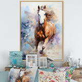 Galloping Horse In Action - Horse Large Canvas Wall Art