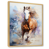 Galloping Horse In Action - Horse Large Canvas Wall Art