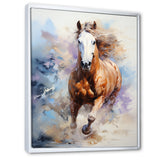 Galloping Horse In Action - Horse Large Canvas Wall Art