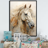 Sophisticated Horse Portrait - Horse Living Room Wall Art