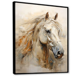 Sophisticated Horse Portrait - Horse Living Room Wall Art