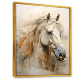 Sophisticated Horse Portrait - Horse Living Room Wall Art