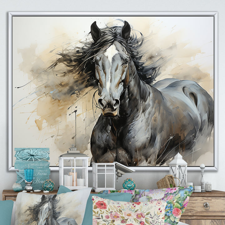Hooves In Harmony Horse - Horse Canvas Wall Art