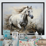 Minimalist Horse Stride - Horse Canvas Wall Art
