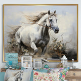 Minimalist Horse Stride - Horse Canvas Wall Art