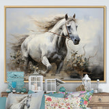 Minimalist Horse Stride - Horse Canvas Wall Art