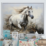 Minimalist Horse Stride - Horse Canvas Wall Art