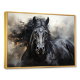 Black Stallion In Motion - Horse Wall Art Prints