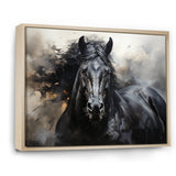 Black Stallion In Motion - Horse Wall Art Prints