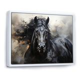 Black Stallion In Motion - Horse Wall Art Prints