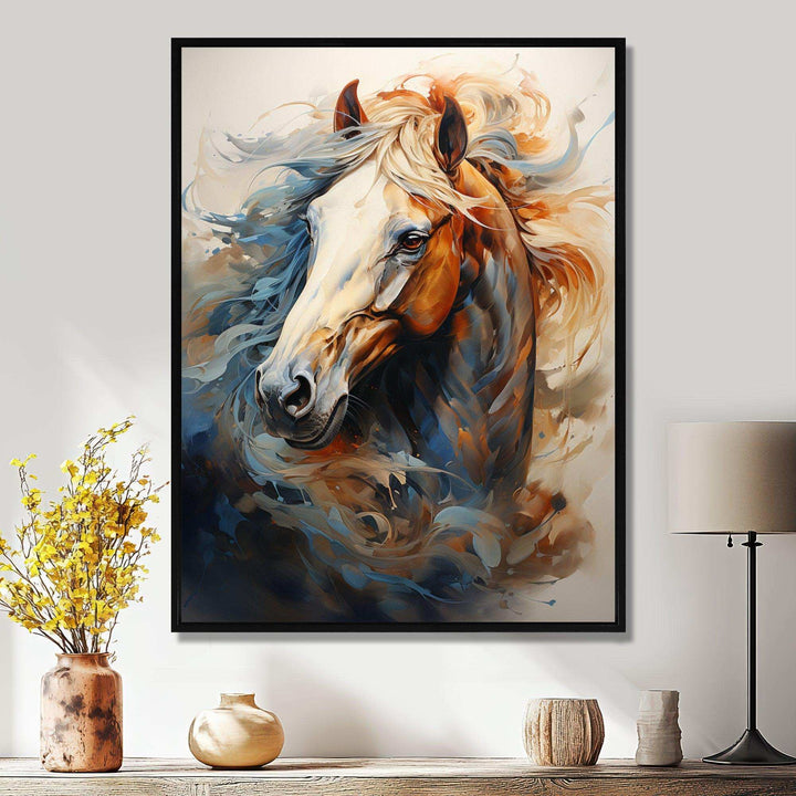 Horse Grace Portrait I - Animals Canvas Wall Art