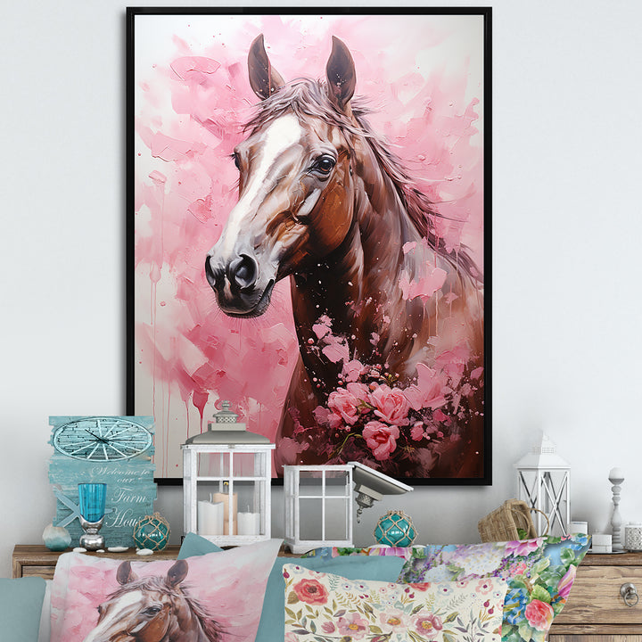Romantic Horse Companions - Horse Living Room Wall Art