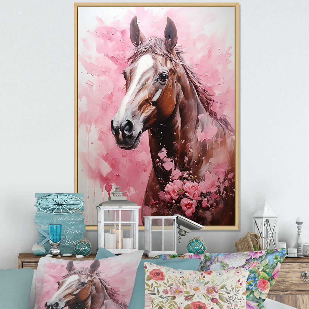 Romantic Horse Companions - Horse Living Room Wall Art