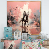 Romanticism Galloping Horse - Horse Canvas Wall Art